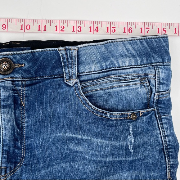 Democracy Straight Leg Jean Women’s 16 Stretch Blue Denim "Ab"solution B1560BB00 - Picture 10 of 13